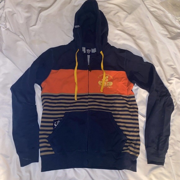 Lifted Research Group LRG Mens Small Full Zip Multi Hoodie Hooded Sweatshirt - Picture 13 of 13